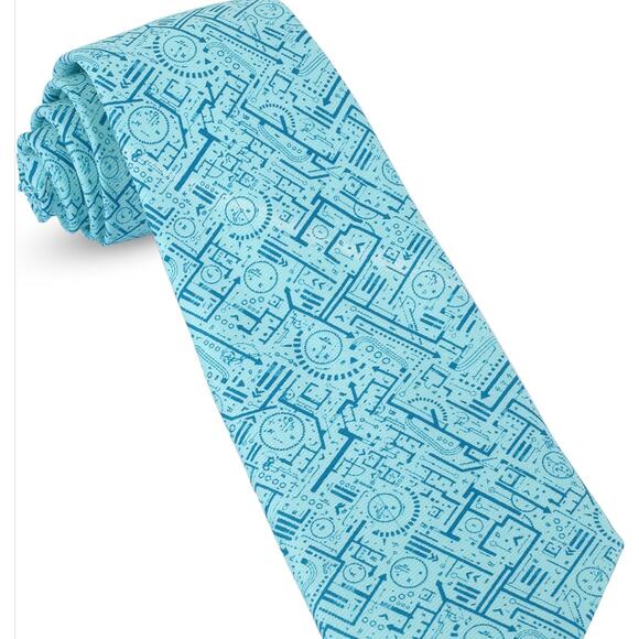 NWT John William Premium Funny Ties For Men Blue SIZE 3.25" x 58" - Picture 1 of 6